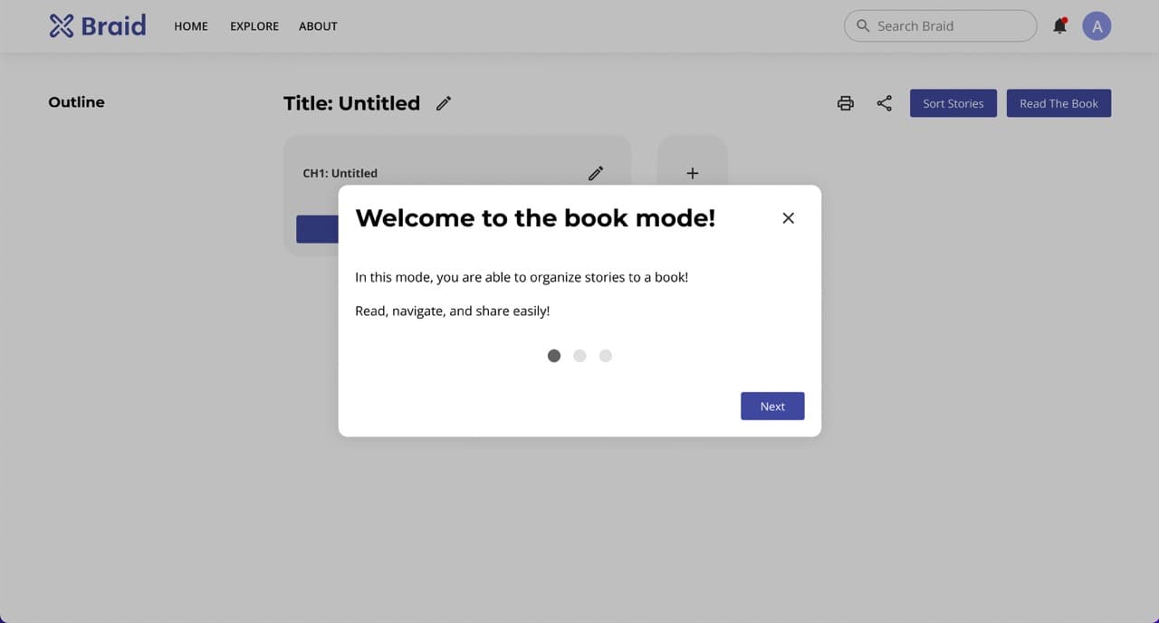 Book Mode Onboarding