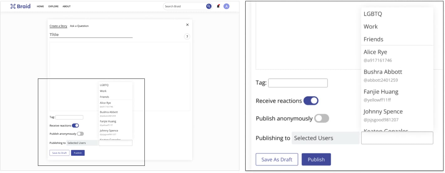 Sharing Settings After